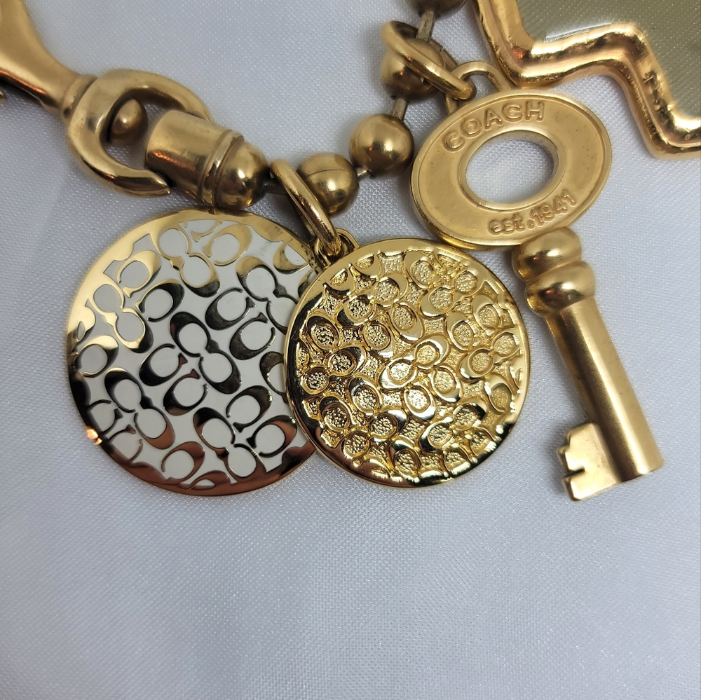 Vintage Coach Bangle Bracelet Gold Plated - Picture 6 of 8